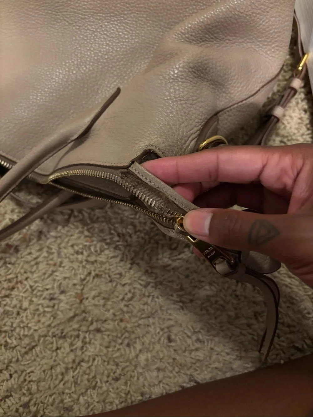 Prada leather crossbody